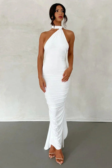 Galadriel One Shoulder Backless Gown Dress